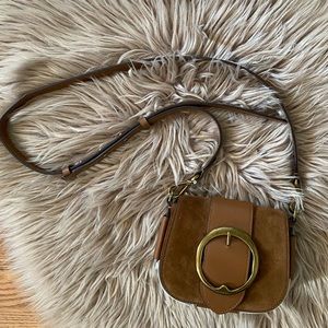 Suede Mini Lennox Bag Ralph Lauren